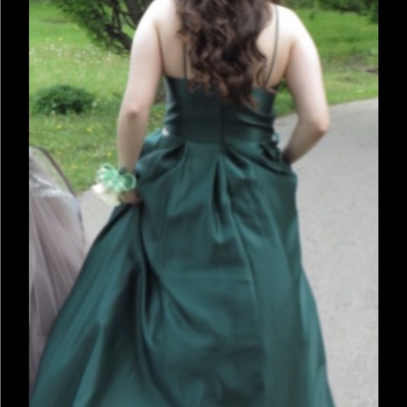 Emeral Green Prom Dress - Picture 2 of 3